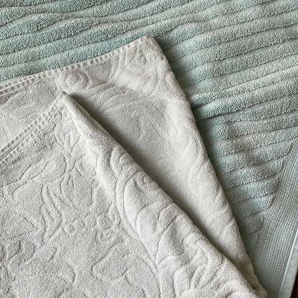 Bundle of 2 blue towels 100% cotton - Picture 5 of 7